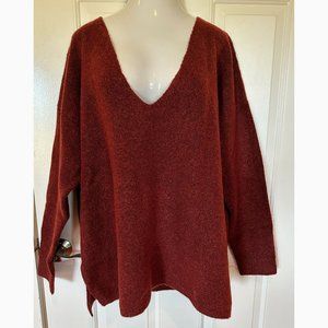 Forever 21 Deep Vee Tunic Sweater